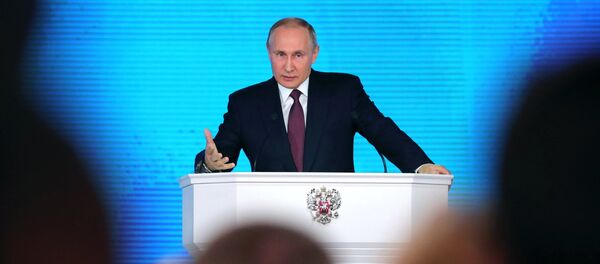 Ежегодное послание президента РФ В. Путина Федеральному Собранию Ежегодное послание президента РФ В. Путина Федеральному Собранию - Sputnik Азербайджан