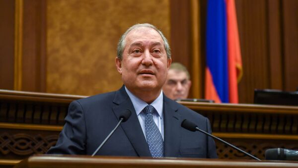 Новоизбранный президент Армении Армен Саркисян - Sputnik Azərbaycan