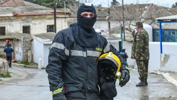 Пожарный, фото из архива - Sputnik Азербайджан