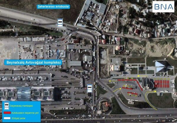 В Баку изменены конечные и промежуточные остановки автобусных маршрутов В Баку изменены конечные и промежуточные остановки автобусных маршрутов - Sputnik Азербайджан