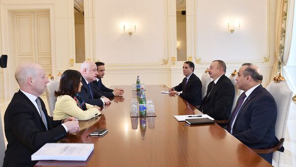 Президент Ильхам Алиев принял делегацию во главе с председателем Парламентской Ассамблеи ОБСЕ - Sputnik Азербайджан