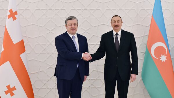 Президент Ильхам Алиев принял премьер-министра Грузии - Sputnik Азербайджан