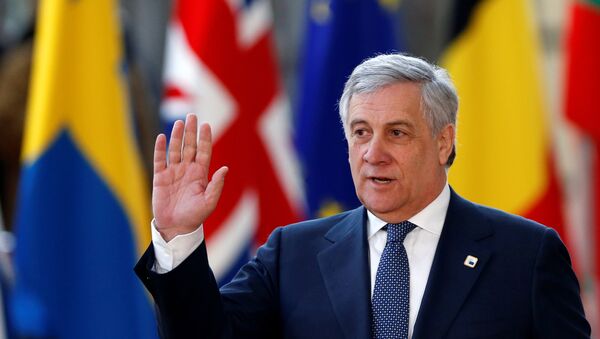 Avropa Parlamentinin sədri Antonio Tajani - Sputnik Azərbaycan