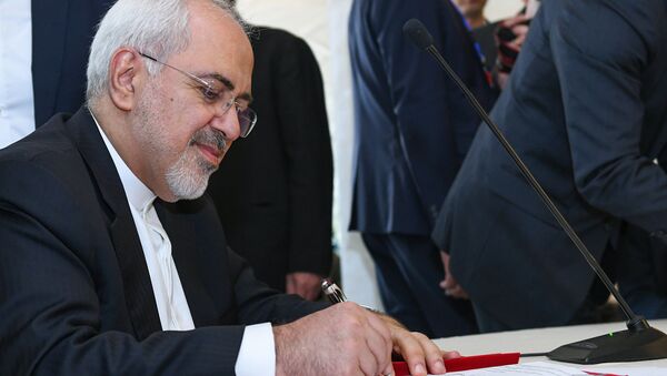 Глава внешнеполитического ведомства Ирана Джавад Зариф - Sputnik Azərbaycan