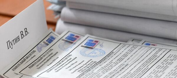 Подсчет голосов на выборах президента РФ - Sputnik Азербайджан