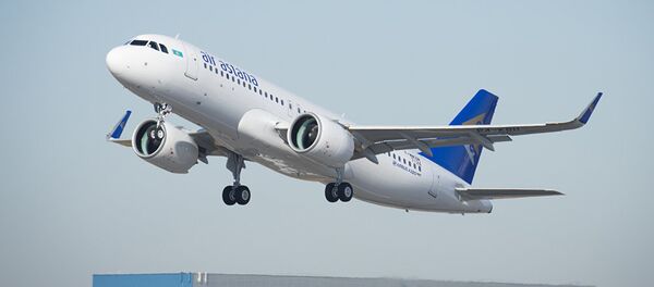 Самолет авиакомпании Air Astana, фото из архива Самолет авиакомпании Air Astana, фото из архива - Sputnik Азербайджан