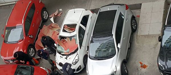 Поврежденные автомобили - Sputnik Азербайджан