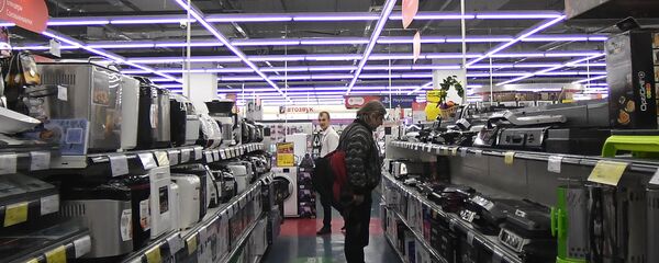 Магазин сети бытовой техники и электроники, фото из архива Магазин сети бытовой техники и электроники, фото из архива - Sputnik Азербайджан