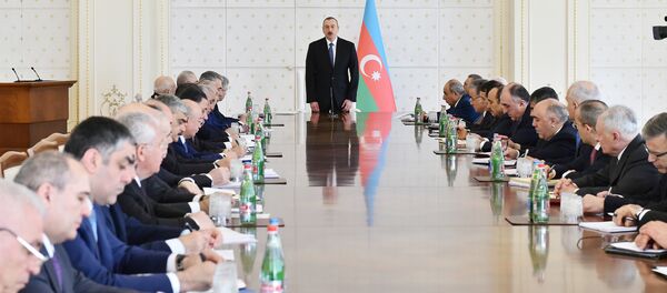 Выступление президента Ильхама Алиева Выступление президента Ильхама Алиева - Sputnik Азербайджан