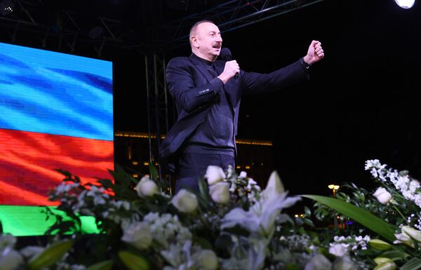 Президент Ильхам Алиев отмечает день рождения - Sputnik Азербайджан