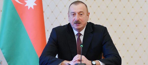 Президент Ильхам Алиев встретился с министрами молодежи и спорта, участвующими в 4-й сессии Конференции министров молодежи и спорта ОИС - Sputnik Азербайджан