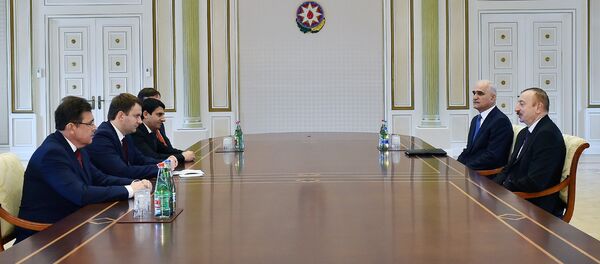 Президент Ильхам Алиев принял министра экономического развития России Президент Ильхам Алиев принял министра экономического развития России - Sputnik Азербайджан