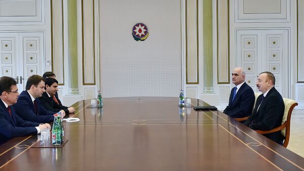 Президент Ильхам Алиев принял министра экономического развития России - Sputnik Азербайджан
