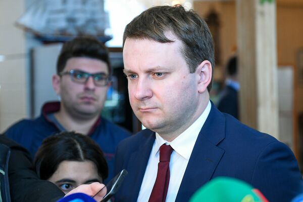 Министр экономического развития РФ Максим Орешкин. Баку, 23 апреля 2018 года Министр экономического развития РФ Максим Орешкин. Баку, 23 апреля 2018 года - Sputnik Азербайджан