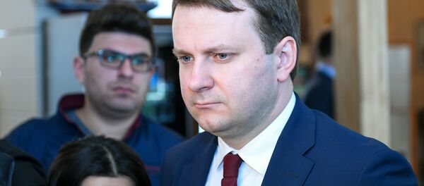 Министр экономического развития РФ Максим Орешкин. Баку, 23 апреля 2018 года - Sputnik Азербайджан