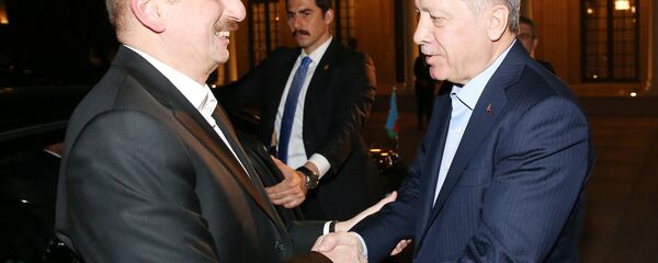 Президенты Турции и Азербайджана Реджеп Тайип Эрдоган и Ильхам Алиев - Sputnik Азербайджан