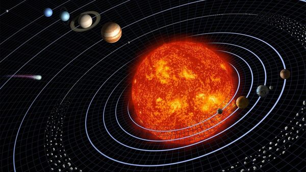 Солнечная система. Иллюстрация - Sputnik Азербайджан