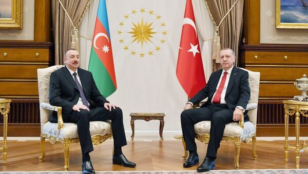 Встреча президента Турции Реджепа Тайипа Эрдогана и президента Азербайджана Ильхама Алиева - Sputnik Азербайджан
