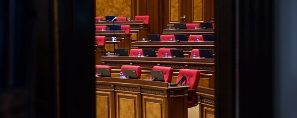 Зал заседаний НС Армении перед выборами (1 мая 2018). Еревaн - Sputnik Азербайджан