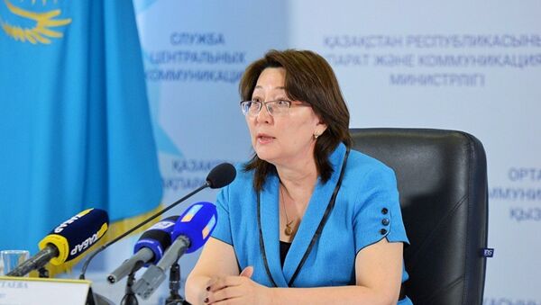 Вице-министр здравоохранения Казахстана Лязат Актаева - Sputnik Азербайджан
