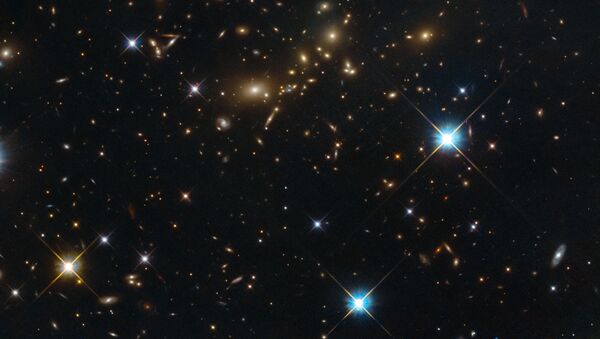 Скопления галактик PLCK G308.3-20.2 в созвездии Райской Птицы, одного из самых крупных объектов в обозримой Вселенной - Sputnik Азербайджан