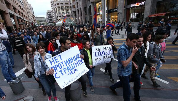 Акция протеста в Ереване против России, фото из архива - Sputnik Азербайджан