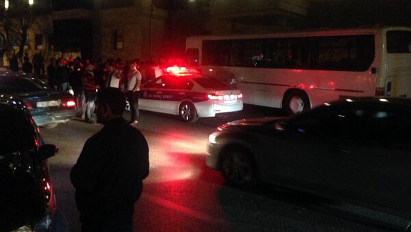 ДТП с участием пассажирского автобуса на улице Аббаса Мирзы Шарифзаде - Sputnik Азербайджан