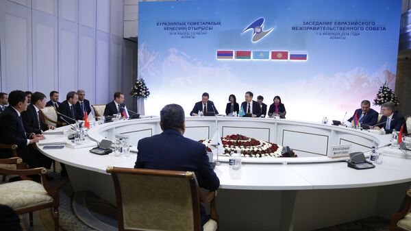 Заседание Евразийского межправительственного совета с участием глав правительств стран-участниц ЕАЭС - Sputnik Азербайджан