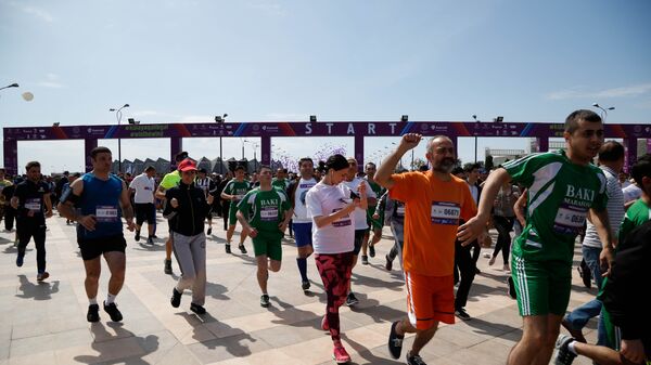 Участники Бакинского марафона-2018 - Sputnik Азербайджан