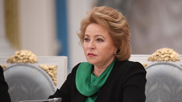 Председатель Совета Федерации РФ Валентина Матвиенко - Sputnik Azərbaycan