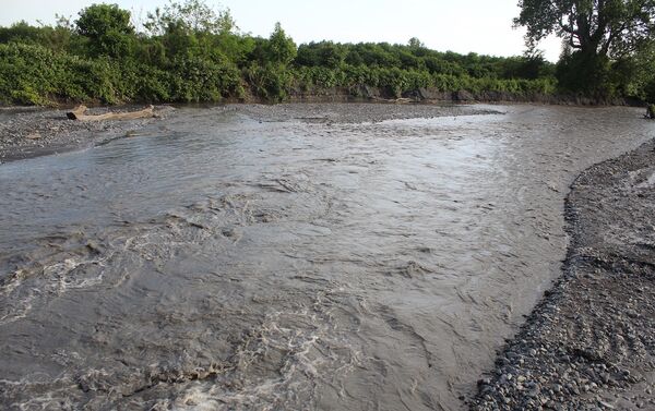 Река Талачай затопила несколько селений в Загатальском районе - Sputnik Азербайджан