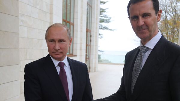 Рабочая встреча президента РФ В. Путина с президентом Сирии Б. Асадом - Sputnik Азербайджан