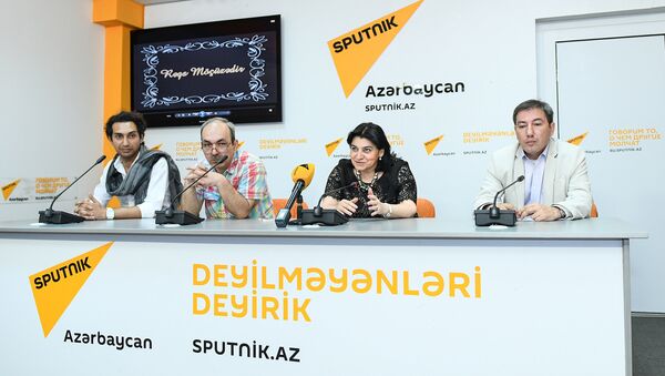 Пресс-конференция к юбилею Студии Национального танца - Sputnik Азербайджан