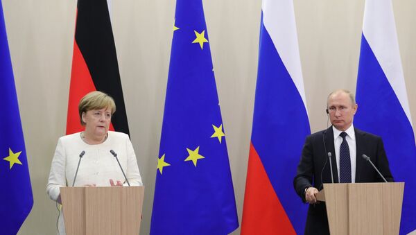 Merkel və Putin - Sputnik Azərbaycan