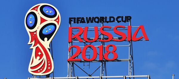 Эмблема чемпионата мира по футболу 2018 Эмблема чемпионата мира по футболу 2018 - Sputnik Азербайджан