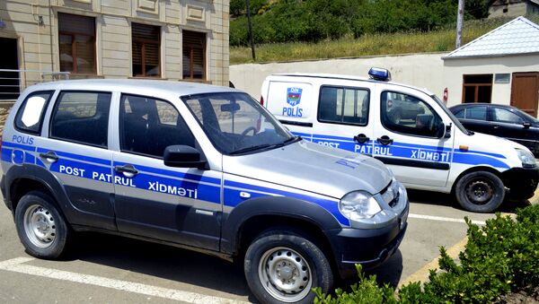 Автомобили патрульно-постовой службы отдела полиции Ярдымлинского района - Sputnik Azərbaycan