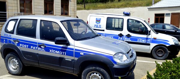 Автомобили патрульно-постовой службы отдела полиции Ярдымлинского района - Sputnik Азербайджан