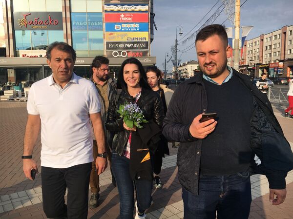 Рахим Рашидов и команда “Наивных путешественников” в Калининграде - Sputnik Азербайджан