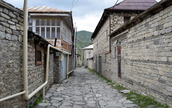 Работы по газификации села Лагидж Исмаиллинского района - Sputnik Азербайджан