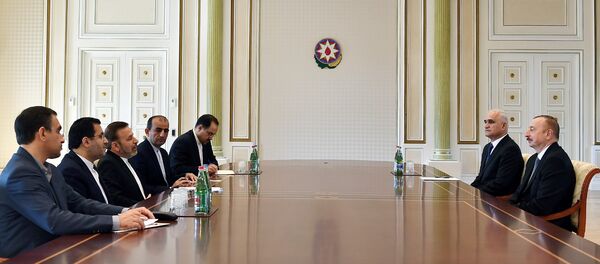 Президент Ильхам Алиев принял руководителя Аппарата Президента Ирана Президент Ильхам Алиев принял руководителя Аппарата Президента Ирана - Sputnik Азербайджан
