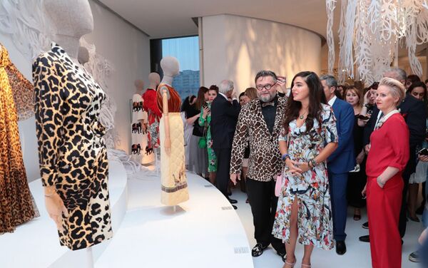Церемония открытия выставки Заповедник моды - Sputnik Азербайджан
