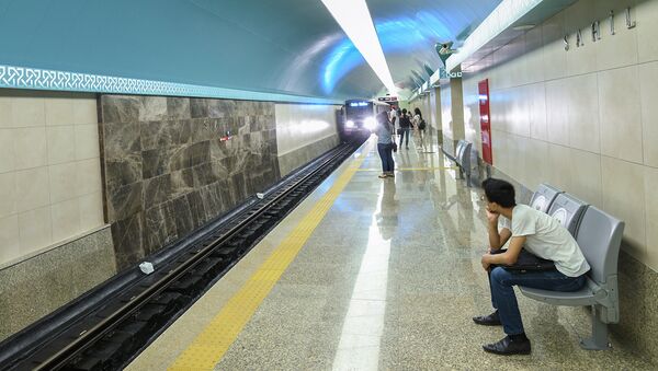 Станция Сахиль Бакинского метрополитена, фото из архива - Sputnik Азербайджан