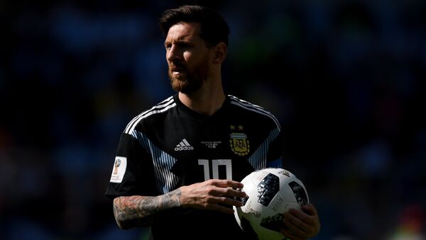 DÇ-2018, Argentina-İslandiya görüşü, Lionel Messi - Sputnik Azərbaycan