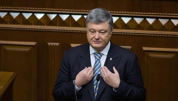 Президент Украины Петр Порошенко - Sputnik Azərbaycan