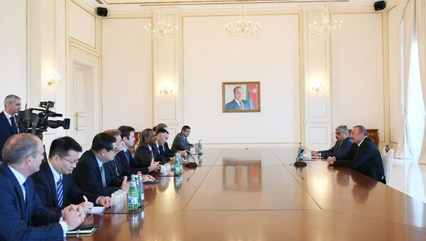 Встреча президента Азербайджана Ильхама Алиева с членами Совета директоров Азиатского банка развития - Sputnik Азербайджан