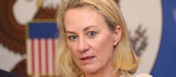 Первый заместитель помощника госсекретаря США по вопросам Южной и Центральной Азии Элис Уэллс - Sputnik Азербайджан