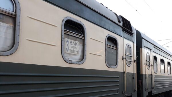 Поезд Баку-Тбилиси, фото из архива - Sputnik Азербайджан