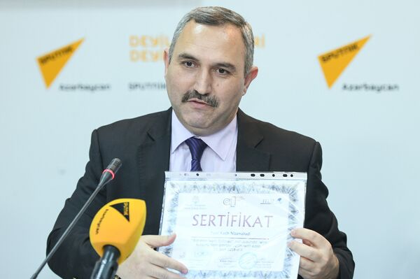 Пресс-конференция, посвященная интеграции иностранных беженцев в Азербайджане в мультимедийном пресс-центре Sputnik Азербайджан - Sputnik Азербайджан
