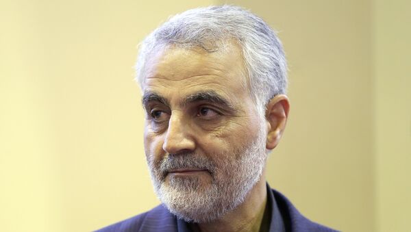 İran İslam İnqilabı Keşikçilər Korpusunun generalı Qasım Süleymani, 14 sentyabr 2013-cü il - Sputnik Azərbaycan