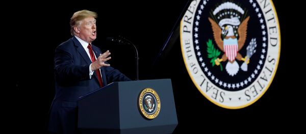 ABŞ prezidenti Donald Tramp, arxiv şəkli ABŞ prezidenti Donald Tramp, arxiv şəkli - Sputnik Азербайджан